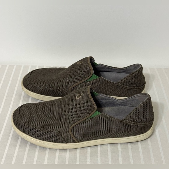 Olukai Nohea Mesh Slip On Shoes Loafers Sneakers Brown Men’s Size 8 - Picture 3 of 15